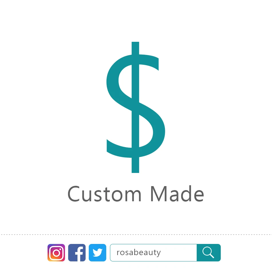 

Extra Fee For Custom Made (Different Pattern/Color/Length/Wigs etc)