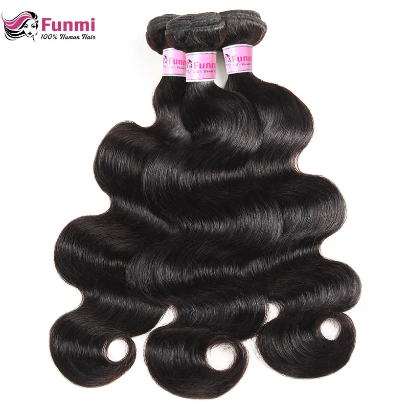 Brazilian Body Wave Virgin Hair Brazilian Hair Weave Bundles 100% Unprocessed Human Hair Bundles Funmi Human Hair 1/3/4 Bundles