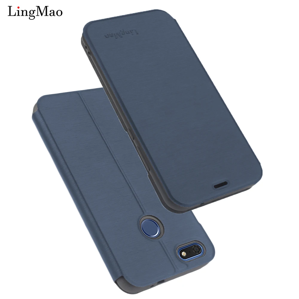 

Flip Leather cover for Huawei P Smart Enjoy 7S Case wallet 3G 32G Octa core 5.65'' Android 8.0 3000 Dual Rear Camera Fingerprint