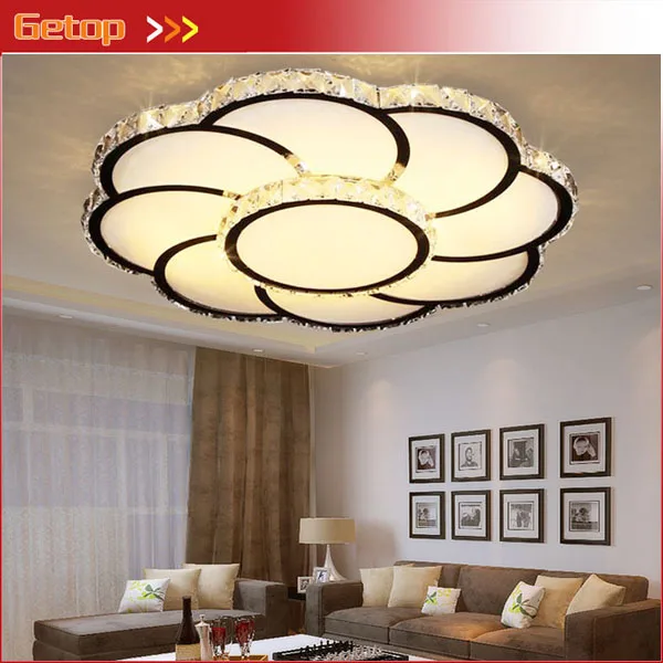 

LED Ceiling Lamps Round Crystal Lighting Bedroom Warm and Romantic Light Restaurant Room Atmosphere Modern Living Room Lighting