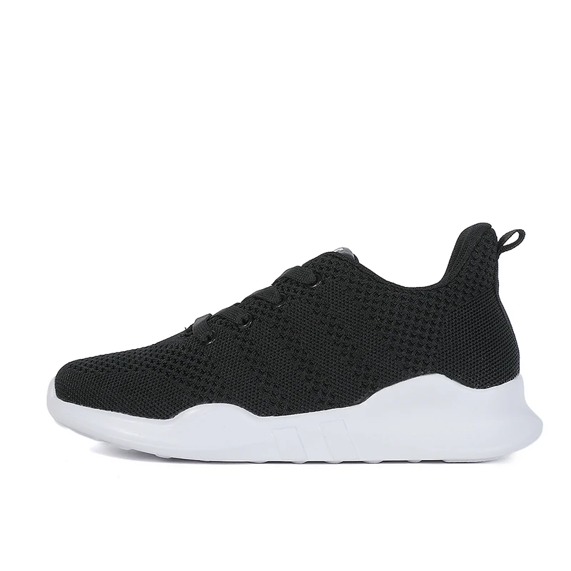 

Women shoes designer sneakers knitted mesh footwear female walking shoes breathable lace up white black grey women's flats