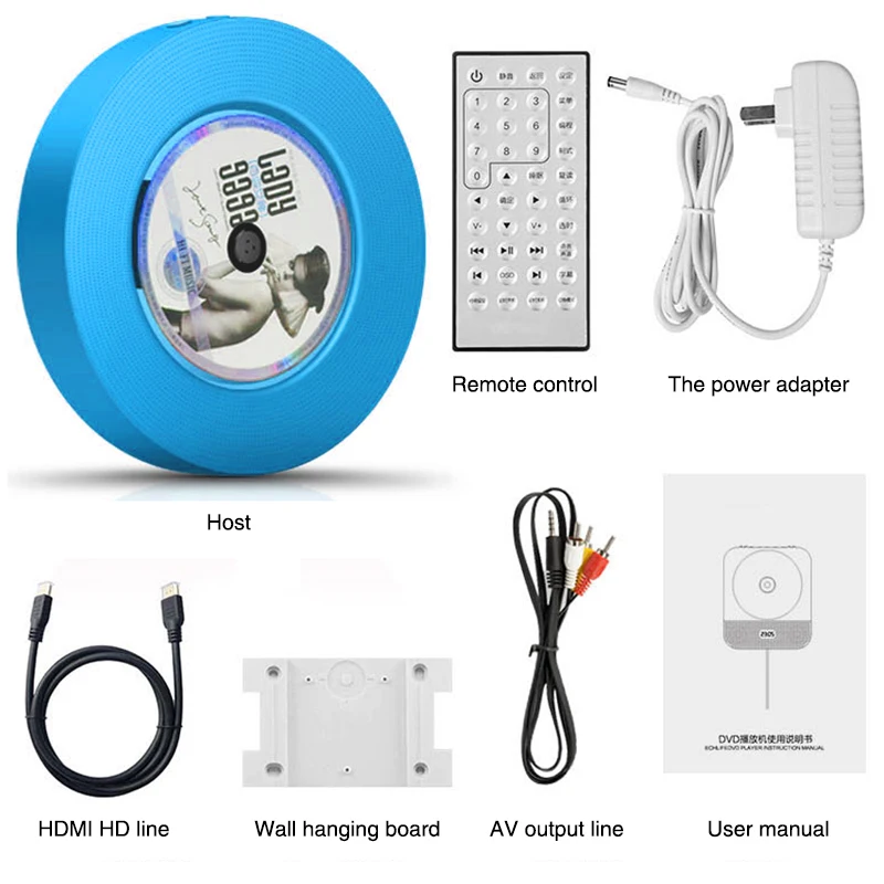Wall Mountable Bluetooth CD Player Portable