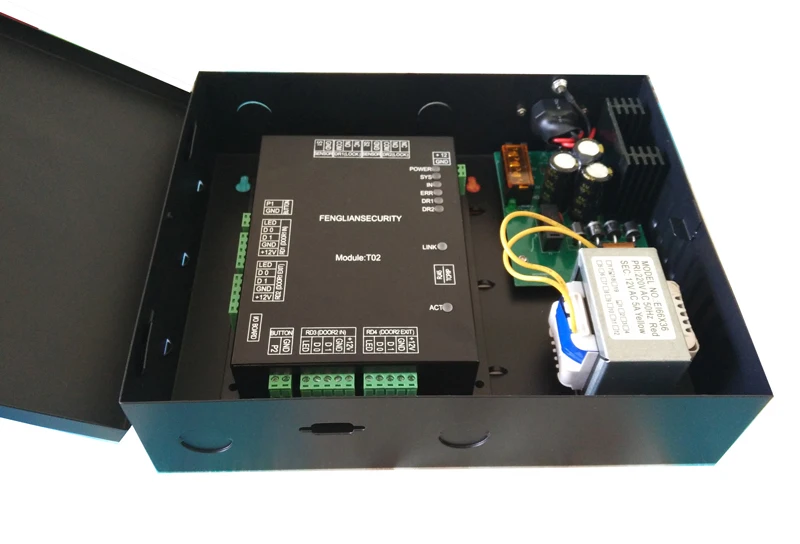 

newest wiegand brand 32-bit TCP/IP two Door Control & power case,support software/ web/ smart phone/tablet