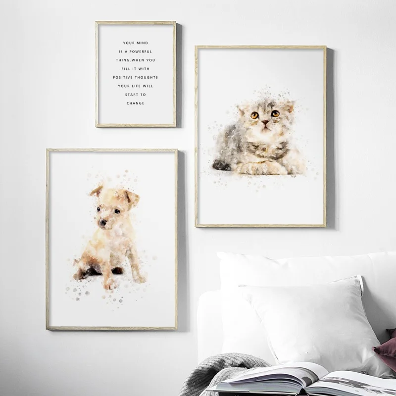 Kawaii Labrador Dog Cat Nordic Posters And Prints Wall Art Canvas Painting Animals Wall Pictures Kids Room Home Decor Kawaii Labrador Dog Cat Nordic Posters And Prints Wall Art Canvas Painting Animals Wall Pictures Kids Room Home Decor