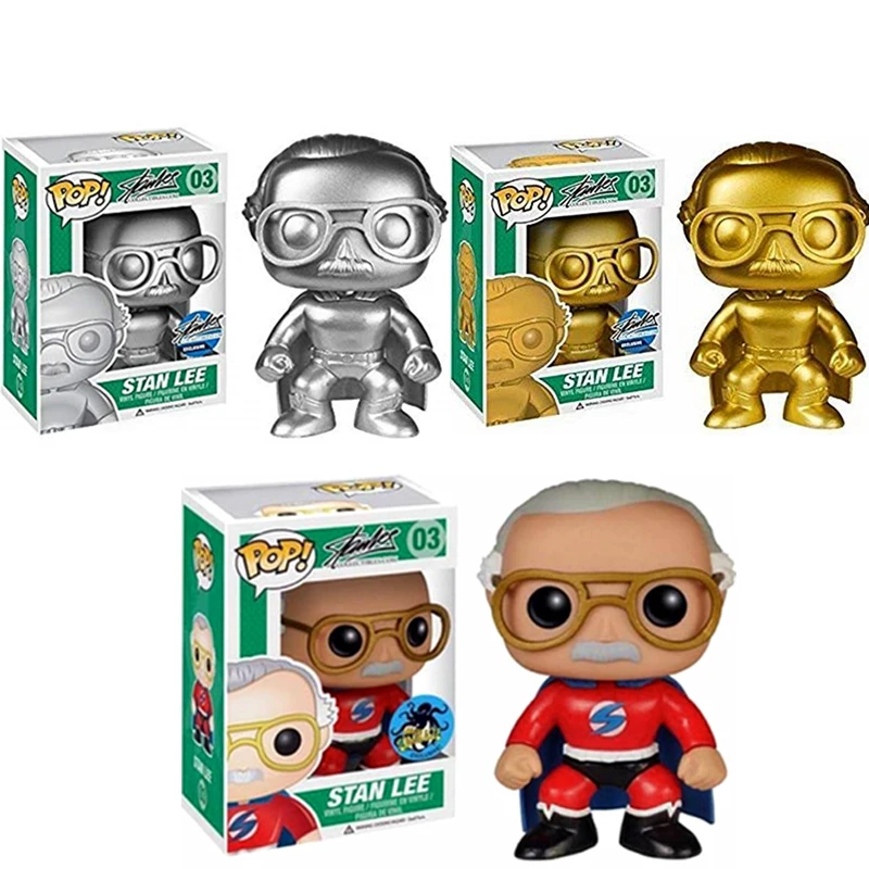 

FUNKO POP New MARVEL Limited Edition Stan Lee #03 Action Figures brinquedos Collection Model Toys for Children Christmas gift