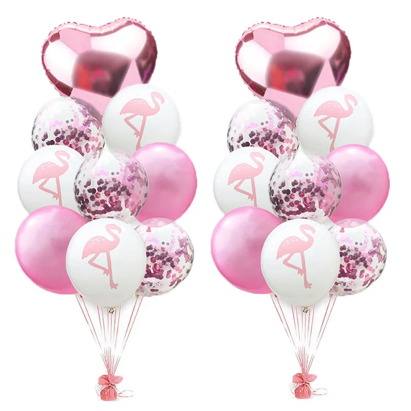 

Flamingo Party Pineapple Leaf Mix Confetti Balloons Jungle Party Pearl Latex Ballon Birthday Party Deco Kids Baloon S2XN