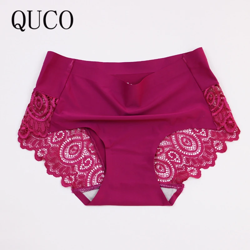 QUCO encaje bragas mujeres ropa interior rosa señora bragas Lencería ropa interior algodón marca Venta interior mujeres bragas sexy|women sexy|brand women pantieswomen brand panties AliExpress