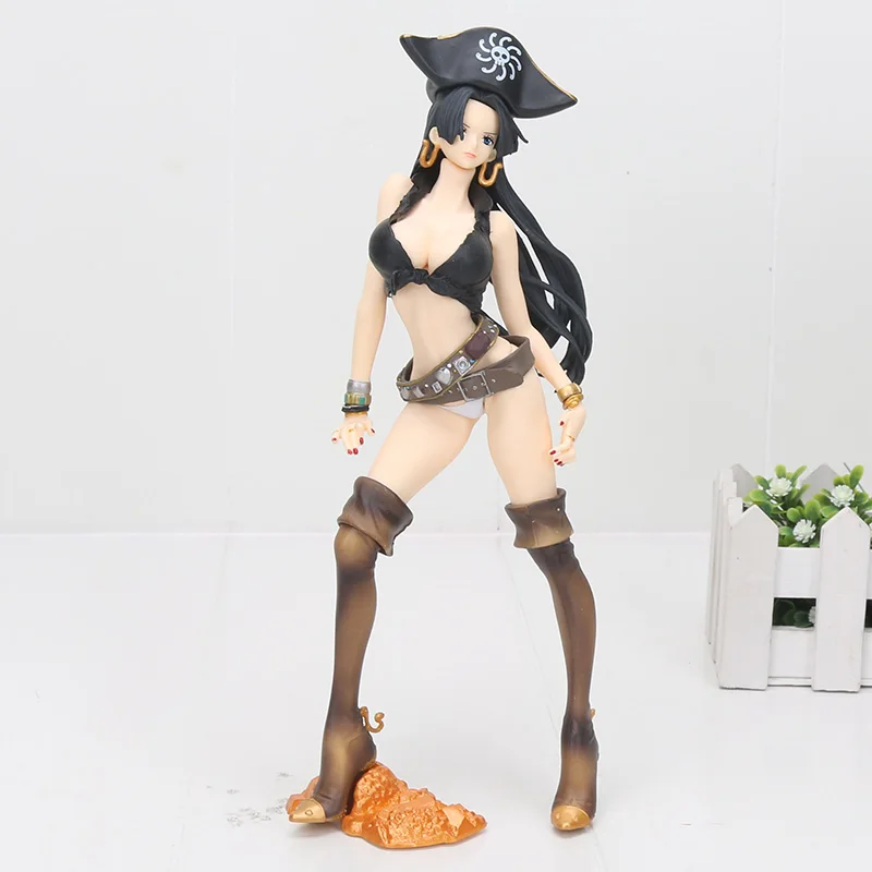 

24cm Pirate Ver. Hancock Anime One Piece Boa Hancock Figure Toy Flag Diamond Ship doll Beauty Model Figurine
