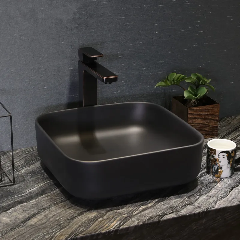Europe Style Handmade Countertop Basin Bathroom Sink Ceramic wash basin porcelain bowl top sinks (7)