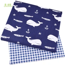 Chainho, 2 шт./лот, Кит шаблон печатных твиловая, хлопковая ткань для DIY квилтинга и Вышивание ребенка Дети простыни, подушки, подушки, материал