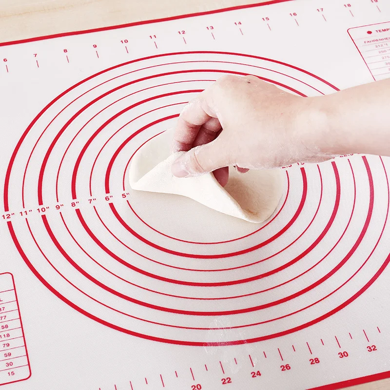 Non-Stick Silicone Baking Mat Pad Flour Rolling Scale Pastry Cake Bakeware Paste Table Sheet Kitchen Tools Placemat Coaster Mesa
