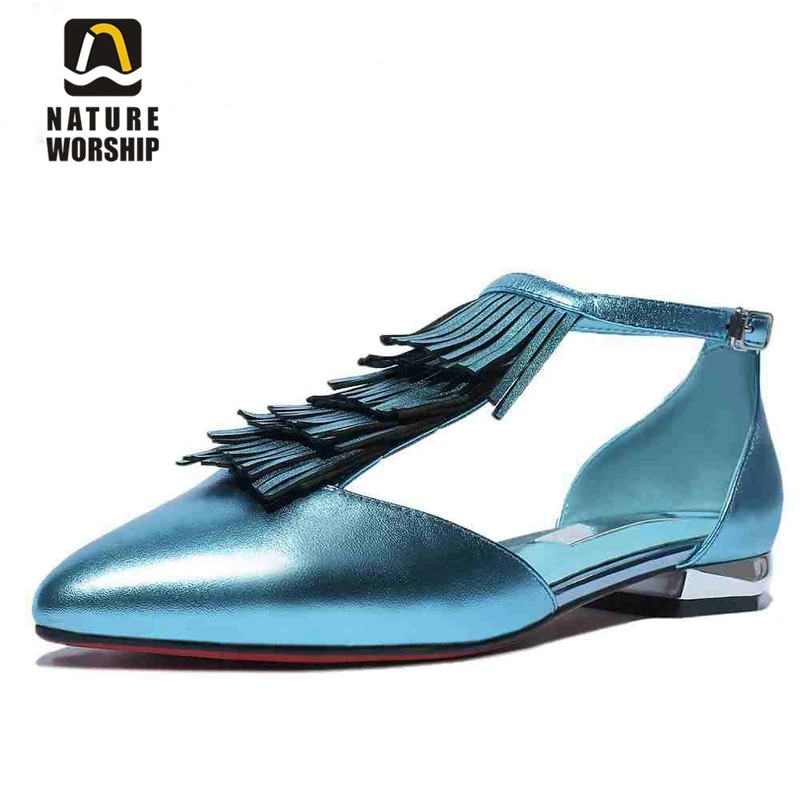 full grain leather flats