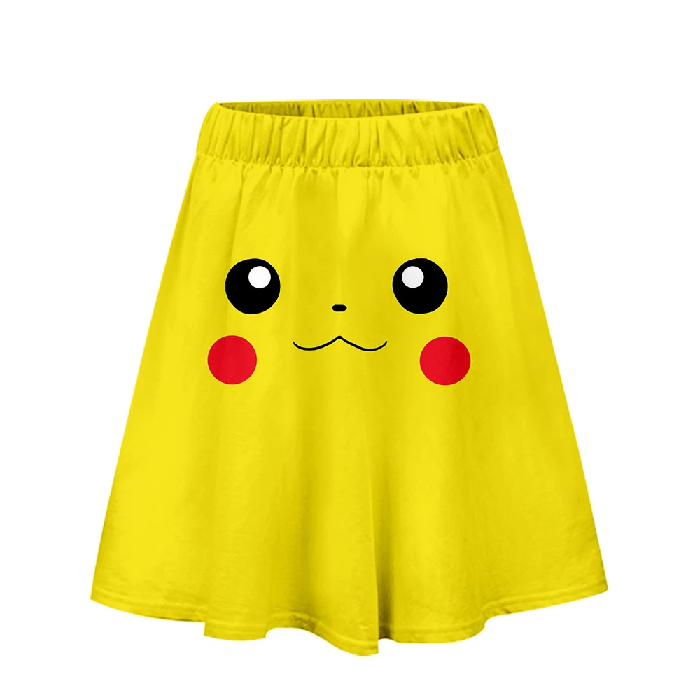 Покемон Пикачу аниме юбка Harajuku повседневные милые девушки стиль Harajuku поп юбки крутые сексуальные Kpops женские модные юбки
