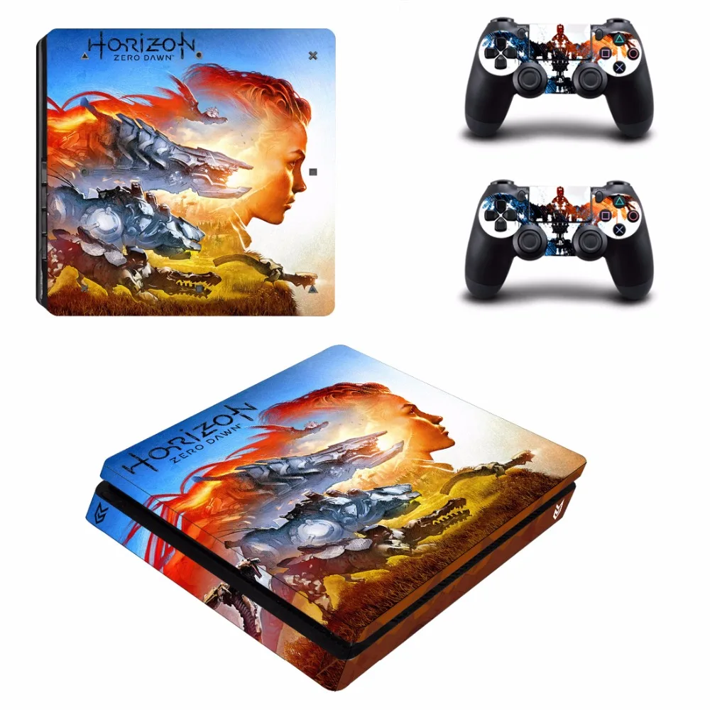 Игра Horizon Zero Dawn PS4 тонкая кожа Наклейка для sony playstation 4 консоли и 2 контроллеров PS4 Slim Skins Наклейка виниловая