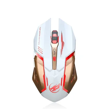 

Wireless Mouse Rechargeable 2400DPI Colorful Silent LED Black White PC Notebook Backlit USB Optical Ergonomic Gaming Mouse L0119
