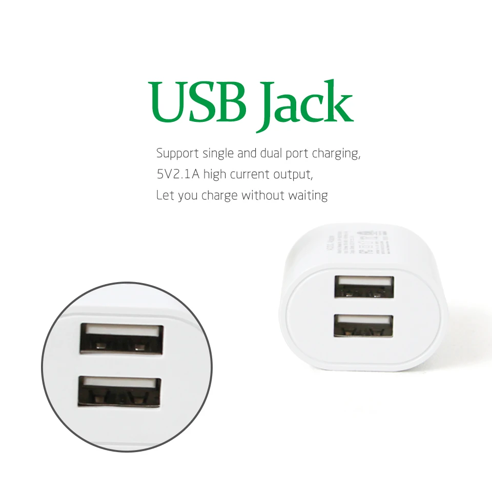 1PC US Mobile Phone Charger Adapter Dual USB Charger For Smart mobile phone Charging 5V2.1A ACDC Adaptor Travel in Japan (7)