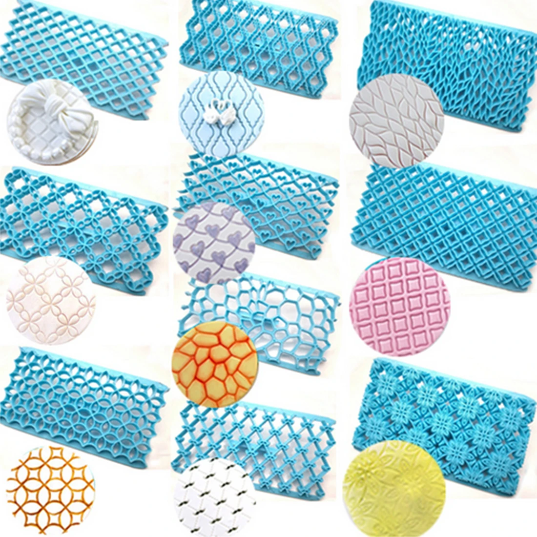 16 Styles Fondant Embosser Flower Cookie Cutters Mold Decorating Cake Tools Kit 16 Styles Fondant Embosser Flower Cookie Cutters Mold Decorating Cake Tools Kit