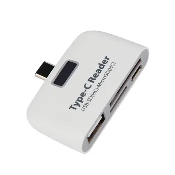 

USB3.1 Type-C 3-in-1 Card Reader Adapter w/ USB/SD/TF Connection Kit for Type-C Phone and PC