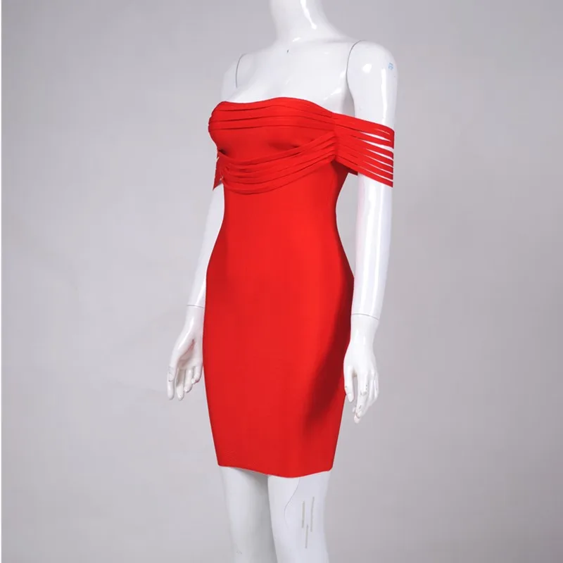 Новое Поступление Коктейльные Вечерние женские платья с бахромой сексуальное с открытым плечом мини облегающее платье с кисточками облегающее Красное Желтое
