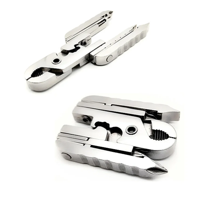 

15 In 1 Multi Plier Stainless Steel Multitool Wire Stripper Crimping Tool Knife Cable Cutter Key Chain Pliers Pocket Tools 2019