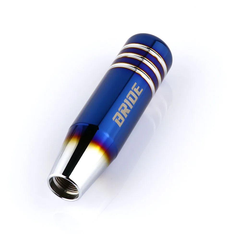 NOS Невеста сгоревший синий стиль 13 см Алюминиевая ручка переключения передач Рычажная головка для универсального автомобиля