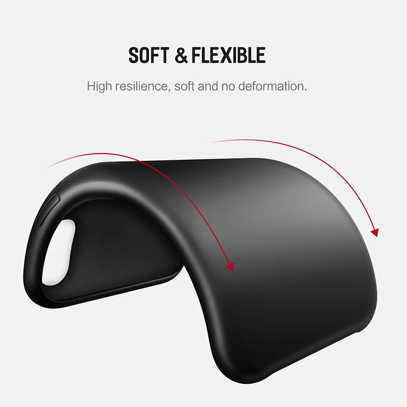 Liquid Silicone Case for iPhone X 10, ROCK Original Luxury Soft Phone Cover Case Microfiber Cushion Phone Case for iPhone 10 X