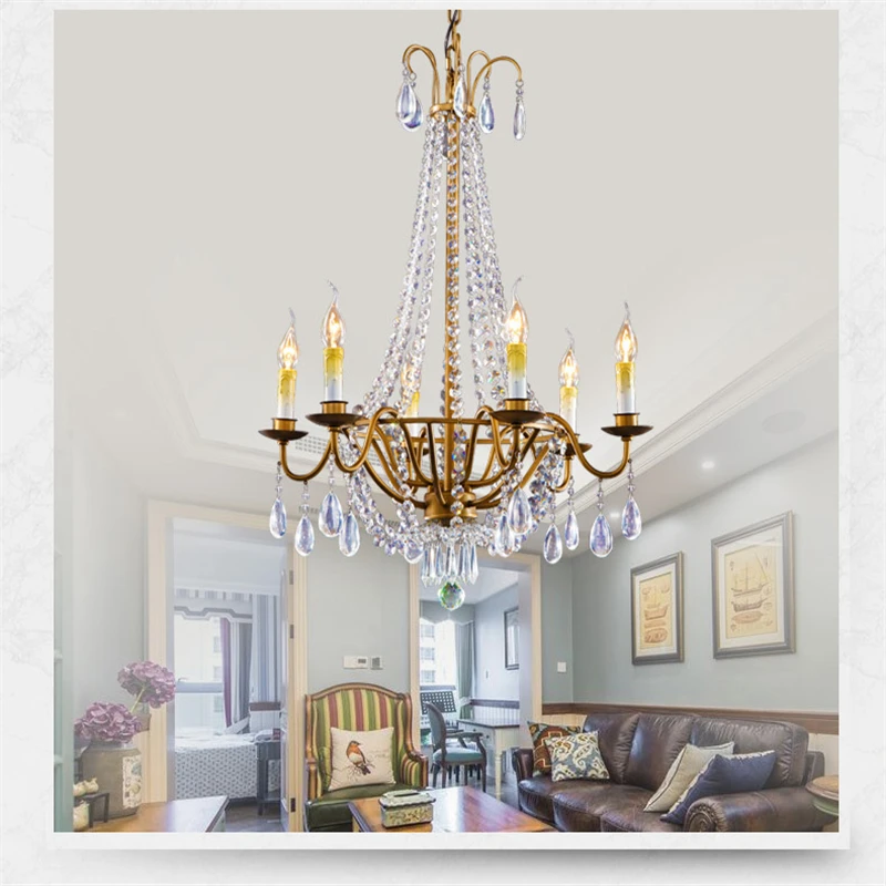 

FUMAT Modern Crystal Chandelier Living Room lustres de cristal Crystal Pendants and Chandeliers Home Lighting Indoor Lamp