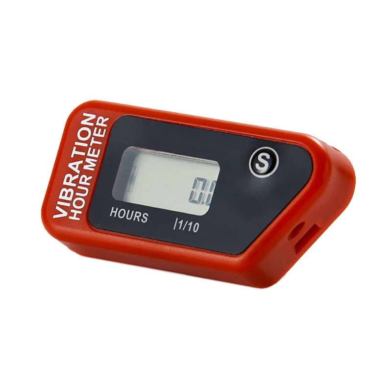 Resettable LCD Wireless Vibration Hour Meter For lawn mower snowmobile
