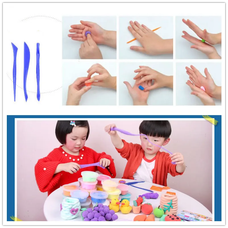 Air Plasticine Clay Colorful Plasticine Ultralight Polymer Clay Craft Toy DIY Soft Clay (4)