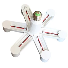 7 в 1 E27 держатель лампы E27 держатель лампы переходник-разветвитель на две лампы свет базовый держатель для светодиодный лампы