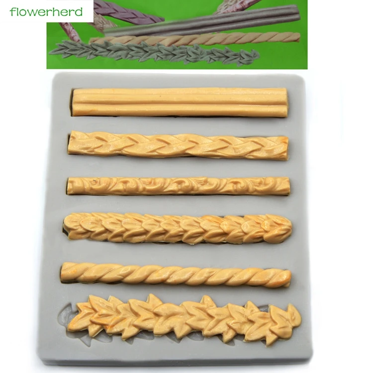 

Border Push Mold Cake Decorating Tools Fondant Cake Mould Silicone Mold