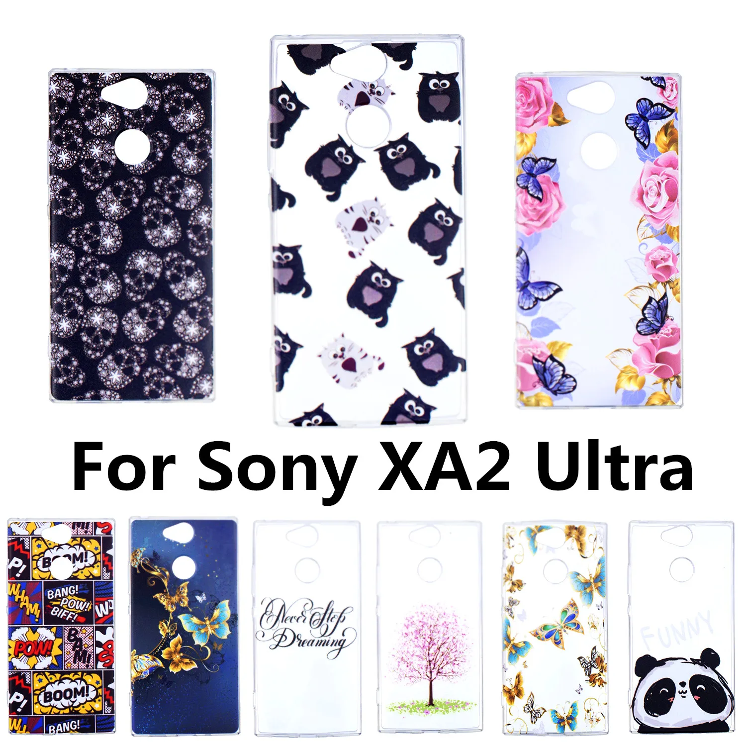 6 0 &quotМягкий ТПУ силиконовый чехол для sony Xperia XA2 XA X A 2 ультра милый цветочный узор s