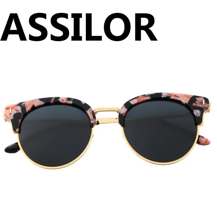 PRINT Assilor HD поляризованные дизайн с принтом на очки храм UV400 ультрафиолетового Для женщин солнцезащитные очки - Цвет оправы: PRINT