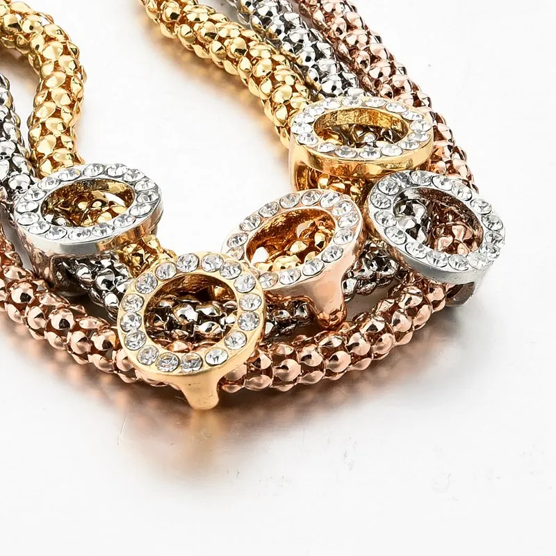 CHICVIE, Золотой Кристалл, нержавеющая сталь, браслеты с подвесками и браслеты для женщин, роскошный бренд, массивные ювелирные изделия, подарки, браслет SBR160366