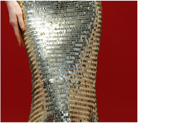 Королевское Золотое Платье русалки с блестками Новое Сексуальное Платье Longue Abendkleider комплект из 2 предметов Дубай Роскошные вечерние платья