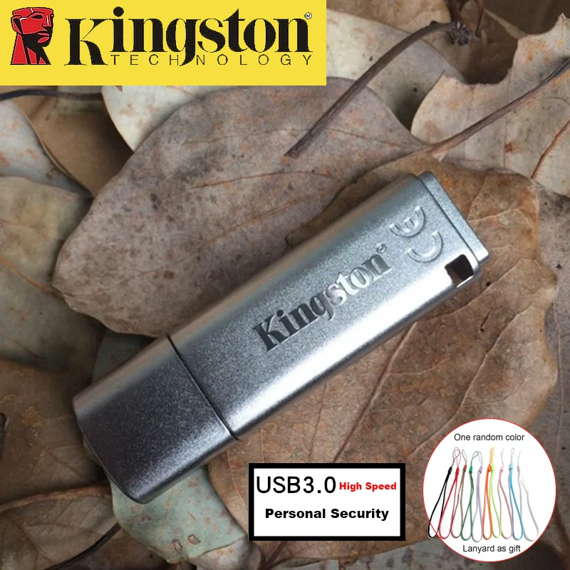 Kingston USB флешка 16 ГБ USB 3,0 металлическая подвеска персональная безопасность usb накопитель Высокая скорость Memoria Stick cle usb 16 ГБ флеш-накопитель