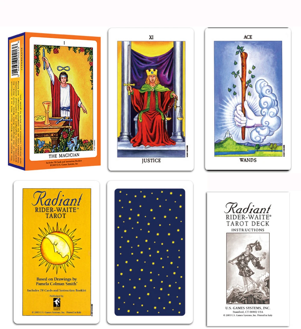 Английские 78 листов/набор карт Таро колоды карты Чтение мифической Fate divination для Фортуны карты игры настольные игры