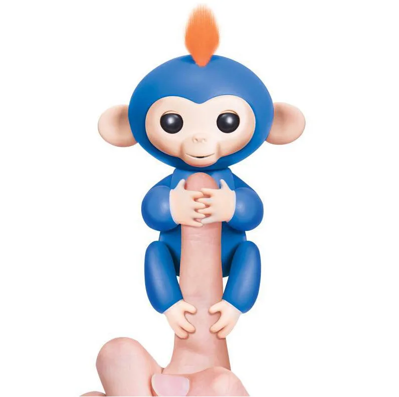 Игрушка Happy Monkey, игрушка для обезьяны, Интерактивная игрушка для маленьких домашних животных, Интеллектуальный игрушечный наконечник, обезьяна, Умная Электронная игрушка для домашних животных, игрушки «обезьяна» - Цвет: Небесно-голубой