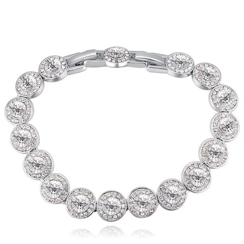 SHDEDE австрийский кристалл от Swarovski шарм браслеты для женщин Мода красочные известная марка ювелирных изделий-25067