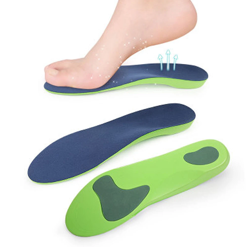 Flatfoot Arch Support Insoles Pes Planus Orthotic Devices EVA Sweat