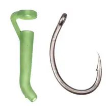 Новые ручные европейские рыболовные аксессуары зеленый силиконовый крючок 20 комплектов зеленого железостойкого Колючего покрытия колючей крючок