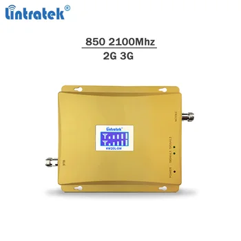 

Lintratek signal repeater gsm 3g 850 2100Mhz celular signal booster GSM 850 3G 2100 Mobile phone amplifier full kit #6.8