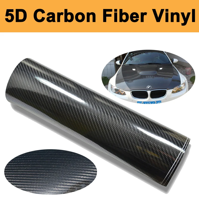 Super Gloss 5D Carbon Fiber Vinyl Wrap ULTRA GLOSSY CARBON FIBRE VINYL
