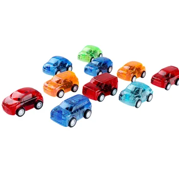 

5Pcs Brand New and High Quality Multi-color Mini Inertia Pull Back Car Transparent Car Model Toys For Child Kid Random Color