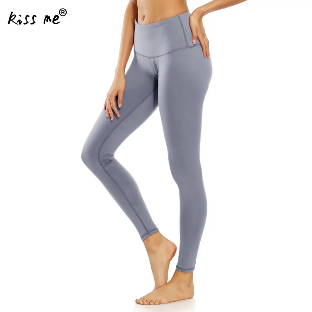 2018 New Design Women Yoga Pants High Waist Slimming Trouser Gym Sport Pants Elastic Waist