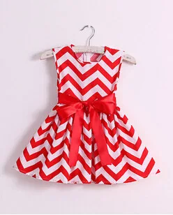 

baby girls chevron dress princess party stripe dress