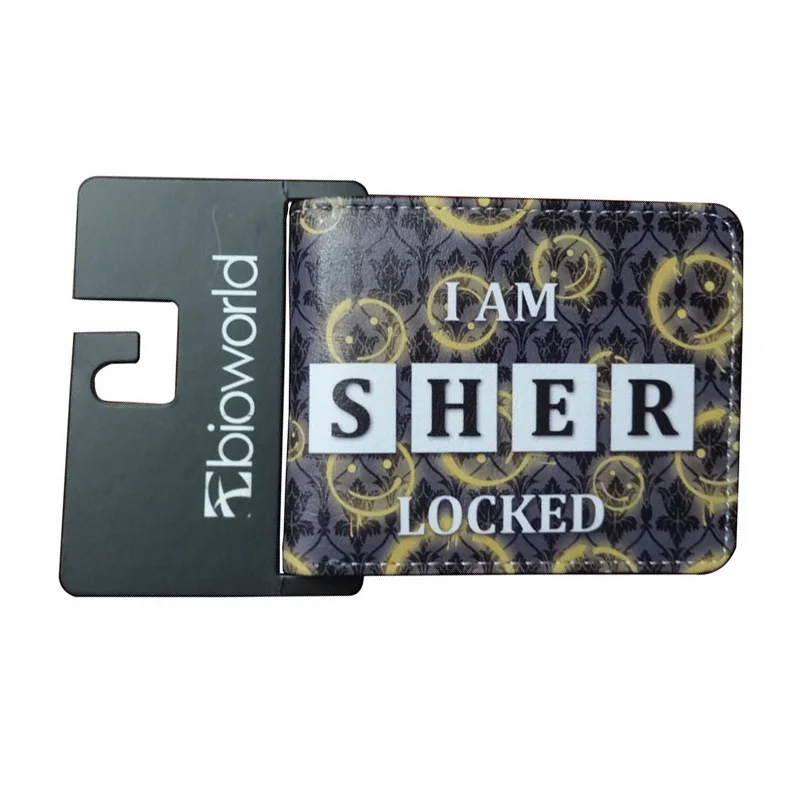 Hot New Sherlock Purse Leather Card Holder Bags with Zipper Coin Pocket Movie Sher Locked Print Men Women Short Wallet Wallets Hot New Sherlock Purse Leather Card Holder Bags with Zipper Coin Pocket Movie Sher Locked Print Men Women Short Wallet Wallets