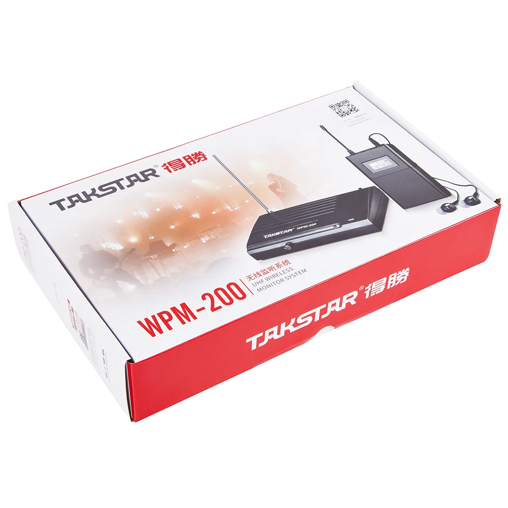 Новинка Takstar WPM-200 UHF беспроводной монитор система в ухо стерео беспроводные eaphones& гарнитура передатчик& приемник набор