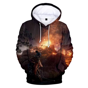 

2019 3D Sekiro Shadow Die Twice hooded Print Harajuku Long Sleeve Women/men Clothes 2019 Hot Sale Casual Hoodies Plus Size 4XL