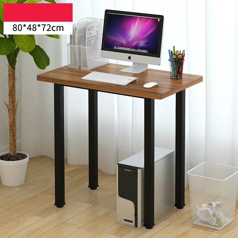 Модный простой многофункциональный настольный компьютерный стол с стабильным подшипником, стол для ноутбука, стол для дома и офиса, стол для учебы - Цвет: B  80x48x72cm